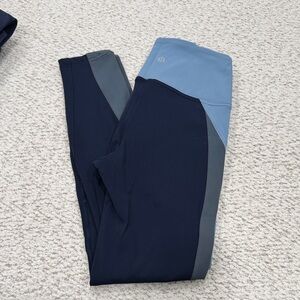 lululemon tri color leggings